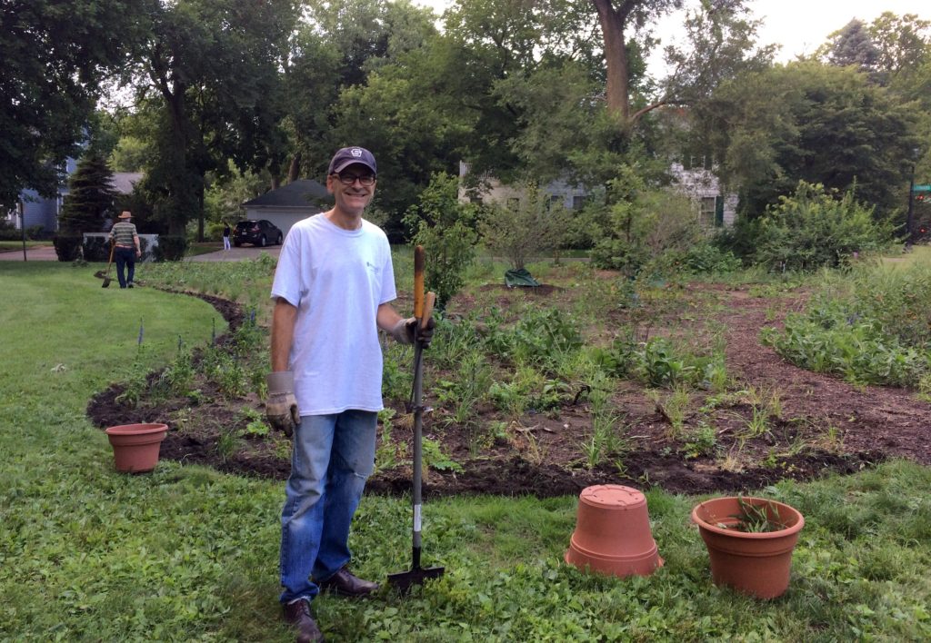 Peter Glaser, organizer of the Civic Center garden neighborhood crew